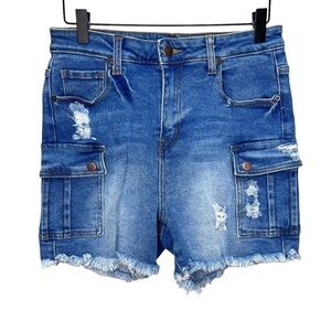 AMERICAN Bazi Cargo Denim Jeans Shorts Size Medium